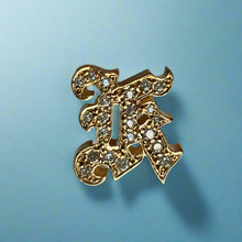 Load image into Gallery viewer, Large Hawaiian Diamond Letter Initial K in 14K yellow Gold
