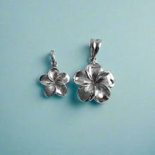 Load image into Gallery viewer, Small and Large Hawaiian Plumeria Pendants 
