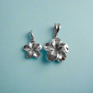 Small and Large Hawaiian Plumeria Pendants 