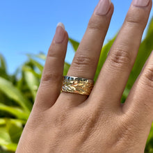 Load image into Gallery viewer, Alu Like 10mm Shiny Maile Ring in 14K Gold
