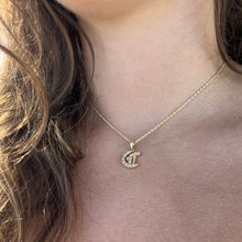 Load image into Gallery viewer, Hawaiian Diamond Initial C in 14K yellow Gold
