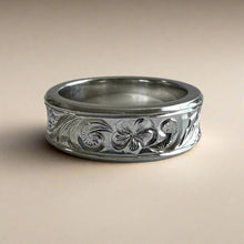 Load image into Gallery viewer, Hawaiian Old English Concave 6mm Ring
