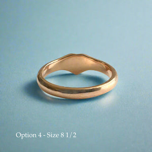 Heart Initial Hawaiian Ring in 14K Gold