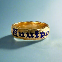 Load image into Gallery viewer, Valentines 6mm &quot;Kuuipo&quot; Ring with  Roses &amp; Hearts in 14K Yellow Gold
