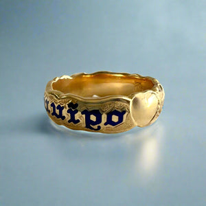 Valentines 6mm "Kuuipo" Ring with  Roses & Hearts in 14K Yellow Gold