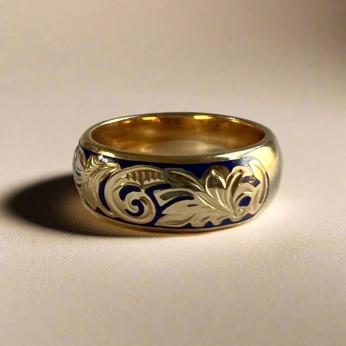 Ali'i 8mm Ring in 14K Yellow Gold