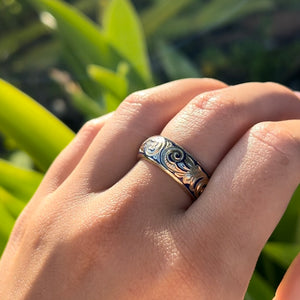 Ali'i 8mm Ring in 14K Yellow Gold