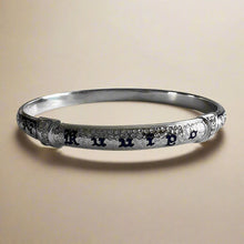 Load image into Gallery viewer, Ali&#39;i 6mm Bangle Bracelet with Diamonds in 14K White Gold
