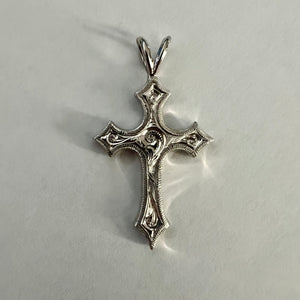 Medium Byzantine Cross Pendant in 14K or 18K Gold