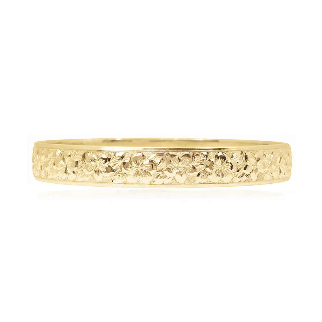 18K Gold 10mm Plain Bangle [B04608310] | USA Jewels