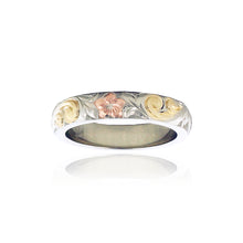 Load image into Gallery viewer, Tri-Color Haku Lei 4mm Ring - Philip Rickard
